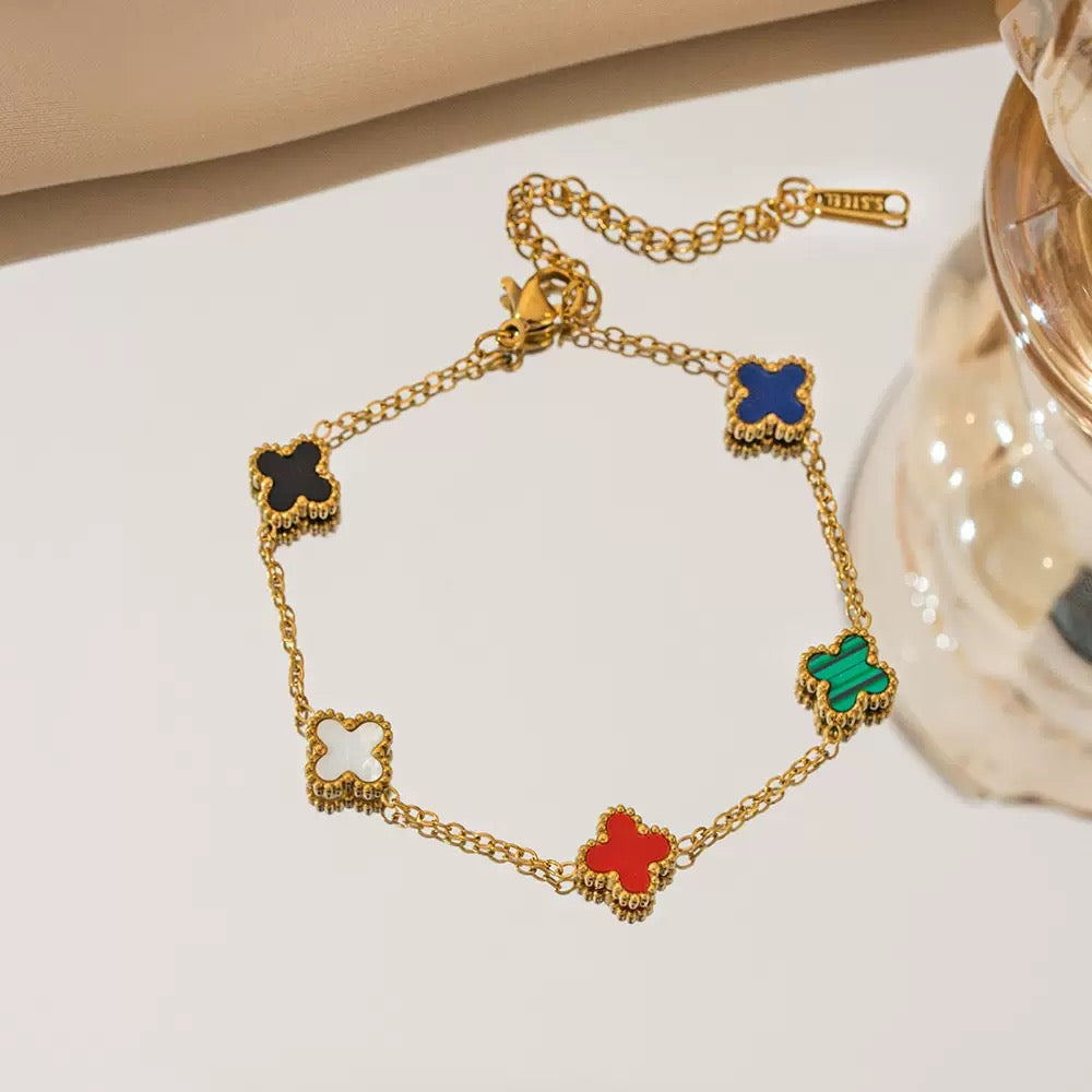 pulseira banhada a ouro #12