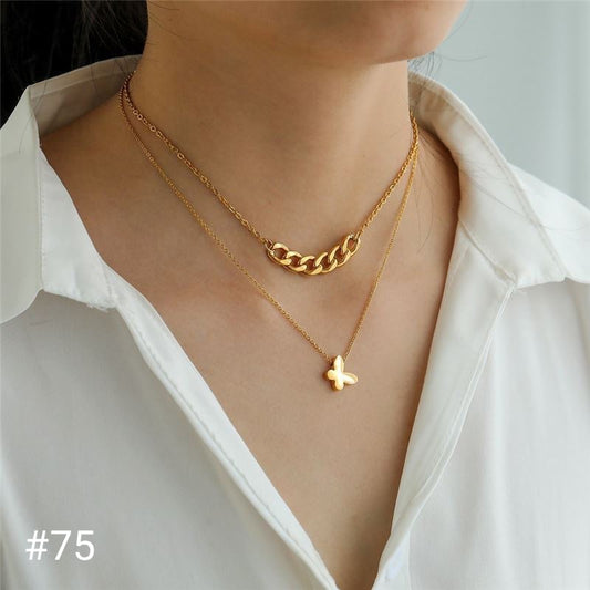 Colar banhado a ouro #75