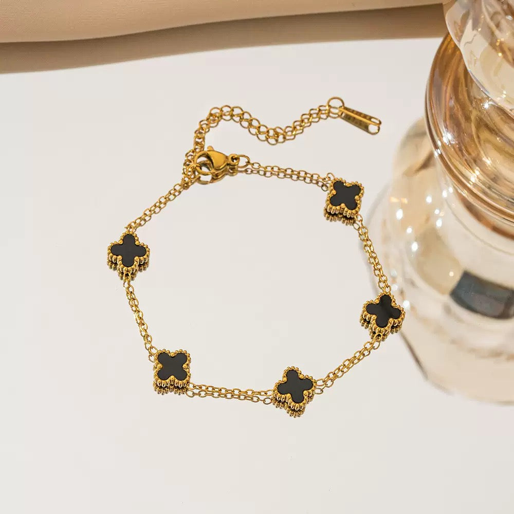 pulseira banhada a ouro #12