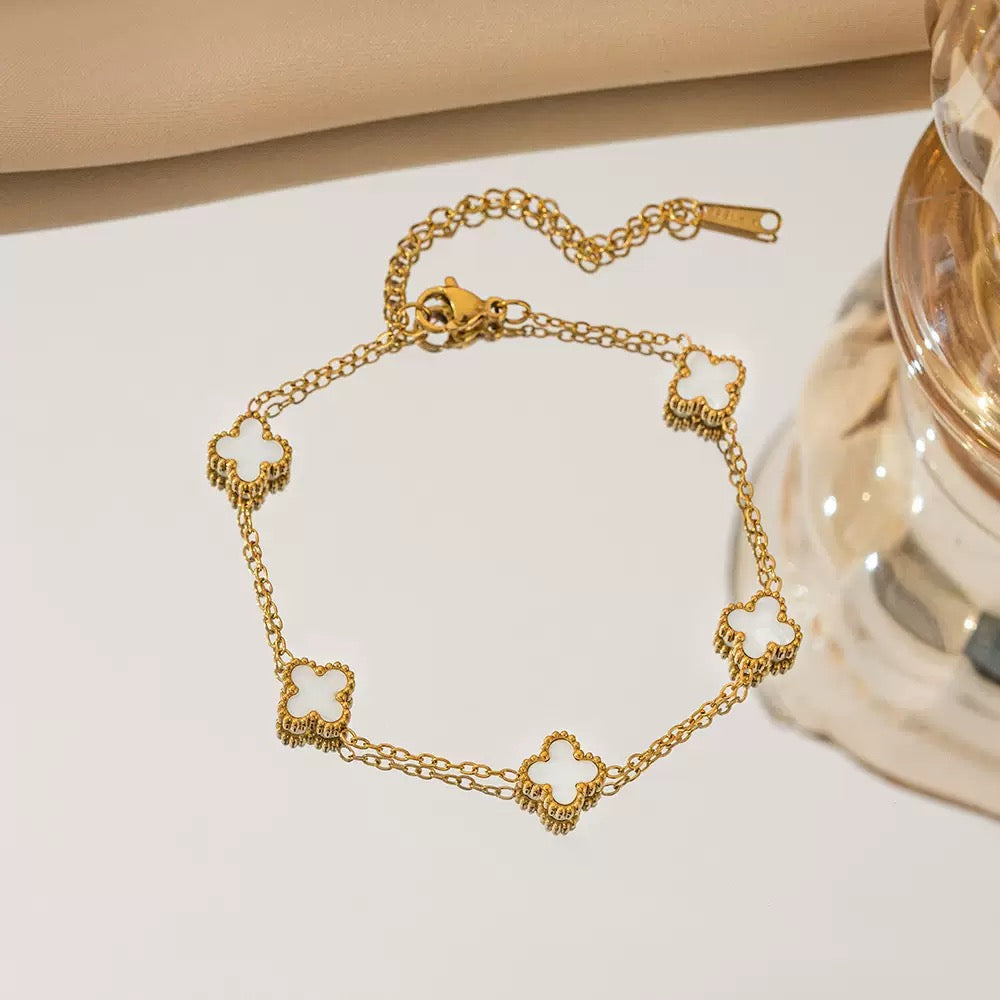pulseira banhada a ouro #12