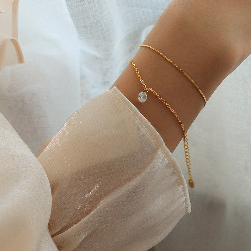pulseira banhada a ouro #26