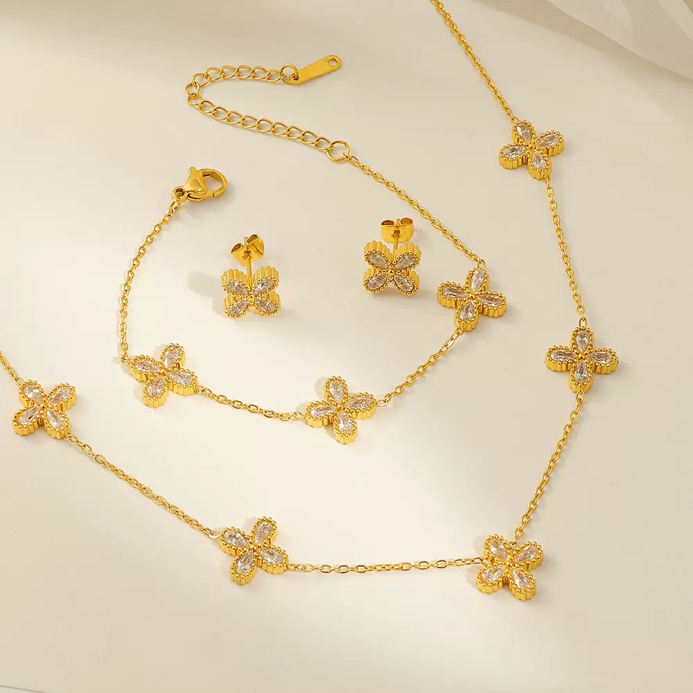Gold plated necklace#01