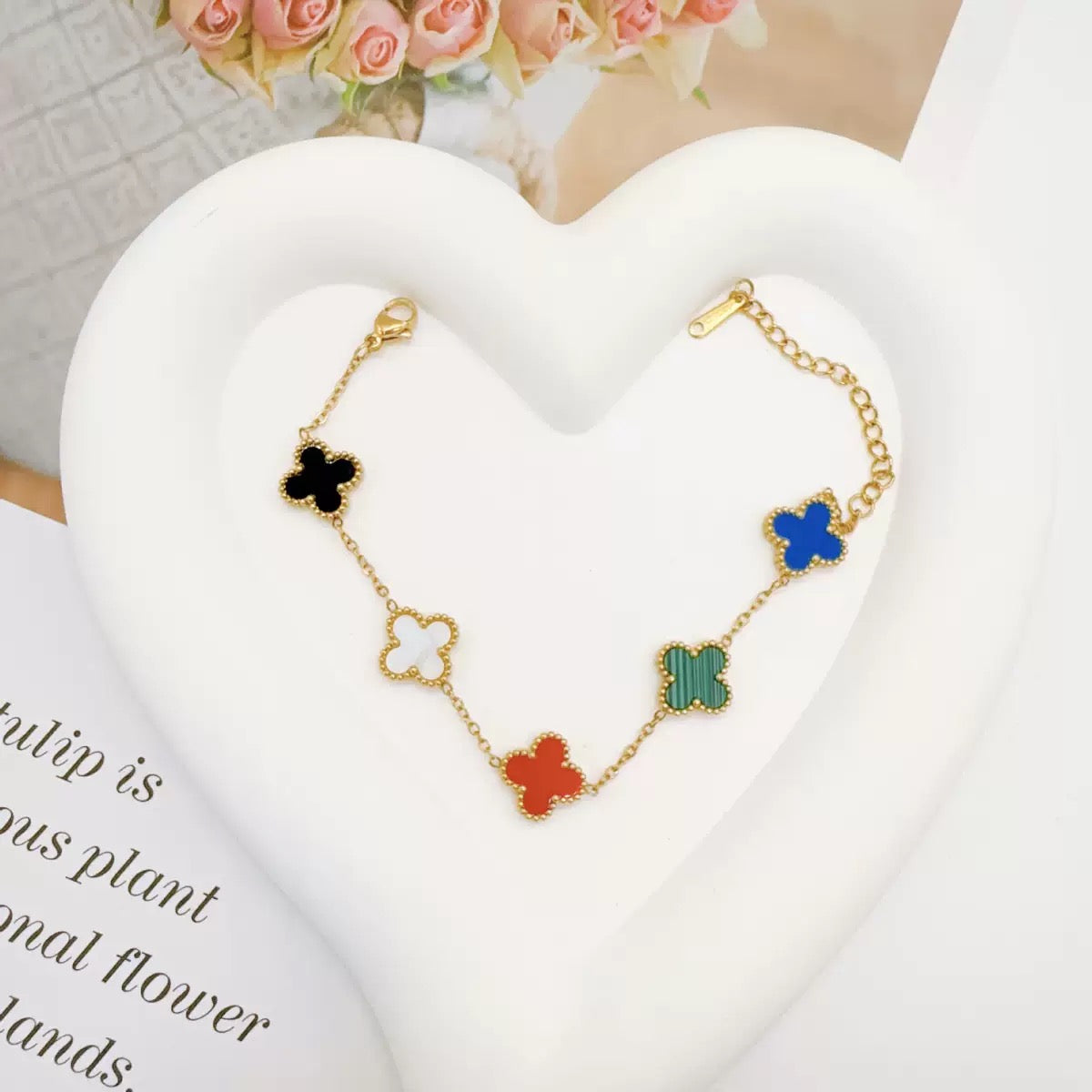 pulseira banhada a ouro #12