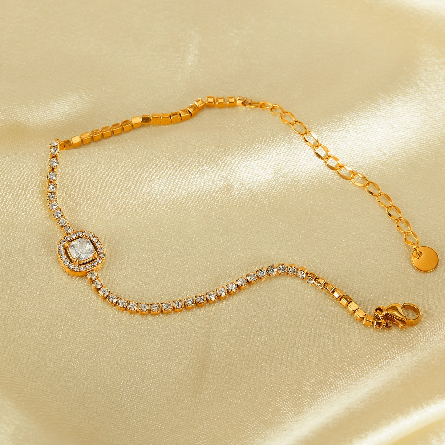 pulseira banhada a ouro #24