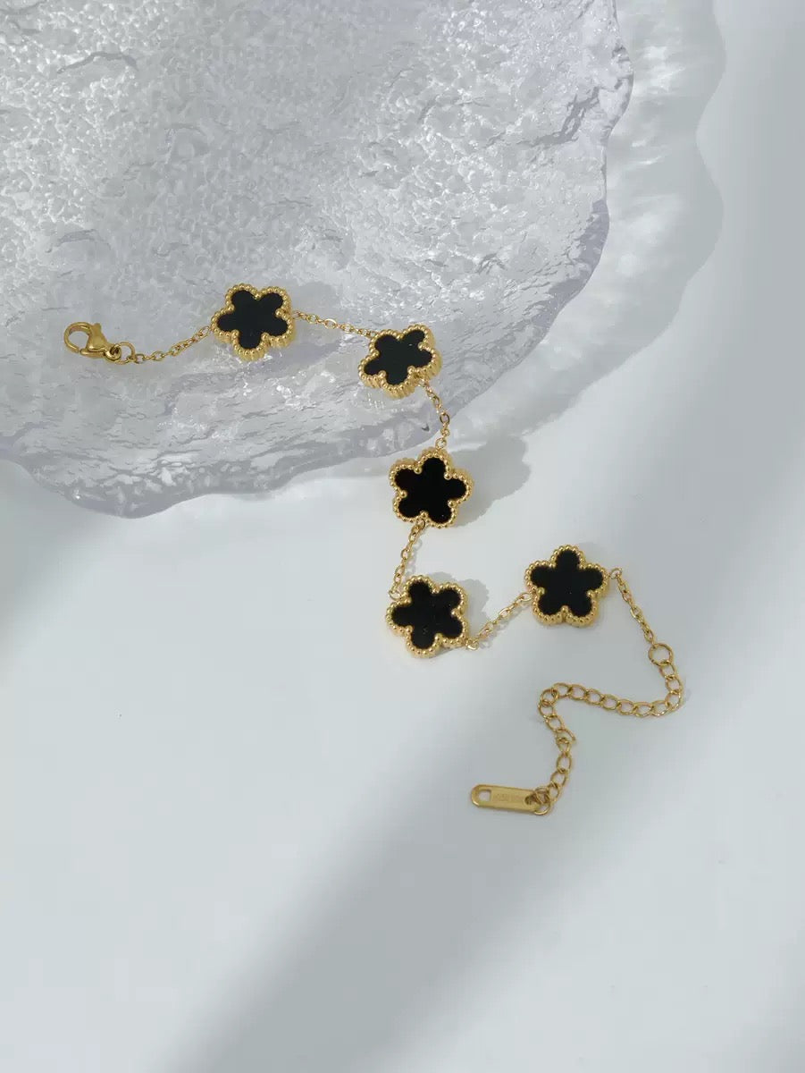 pulseira banhada a ouro #12