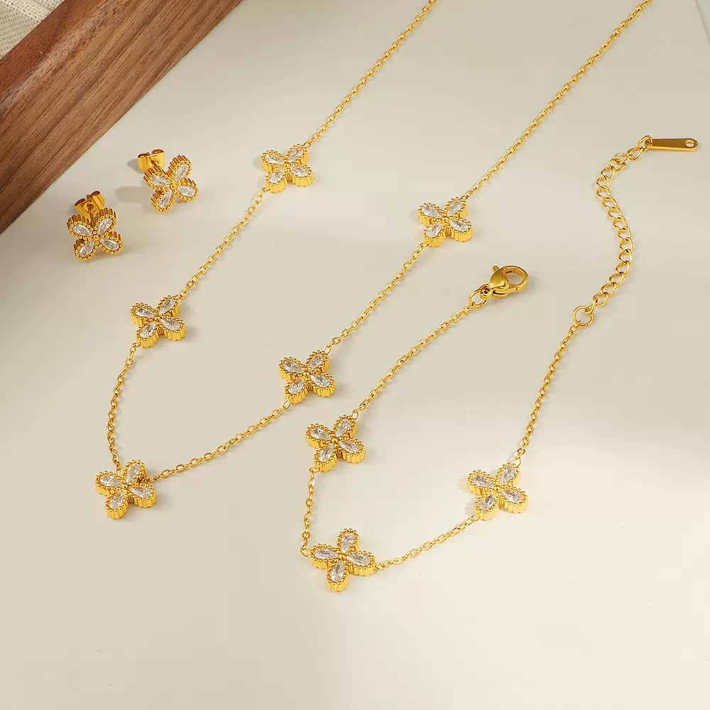 Gold plated necklace#01