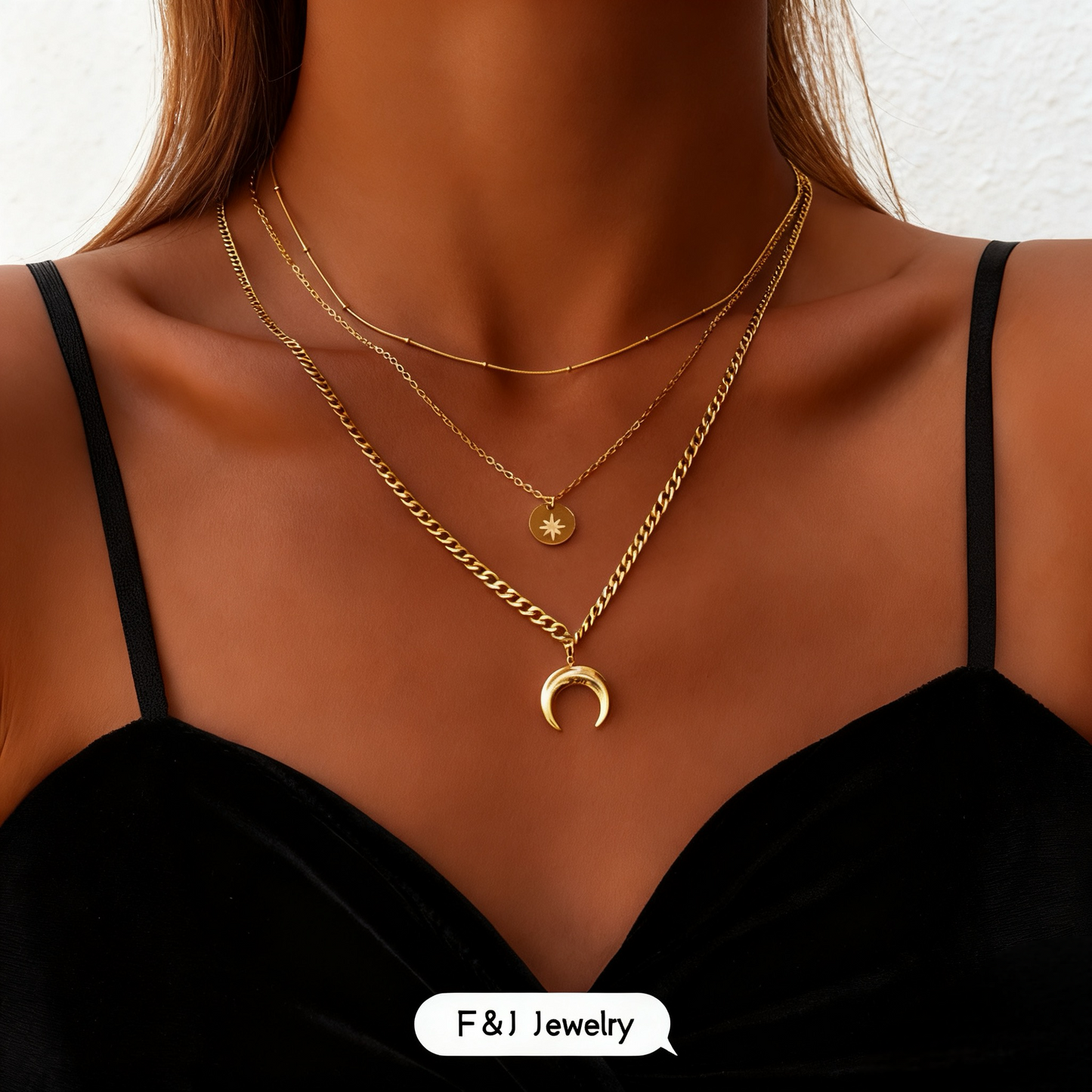 Colar de luxo leve #25