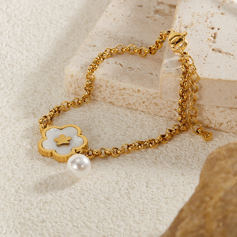 pulseira banhada a ouro #42
