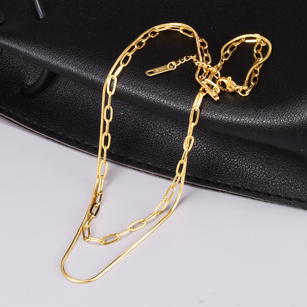 18k #25 plated necklace