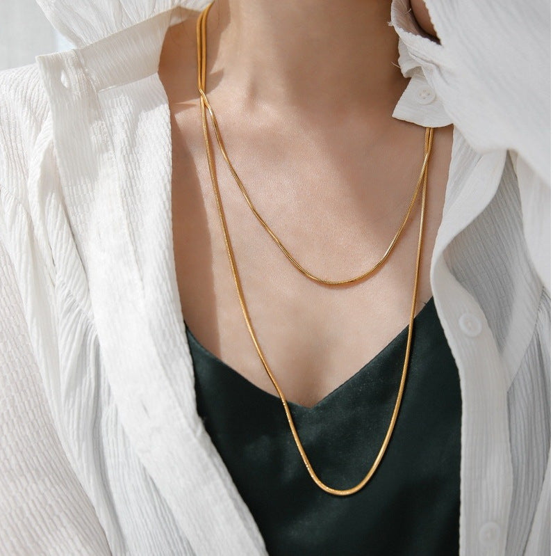 18k#40 plated necklace