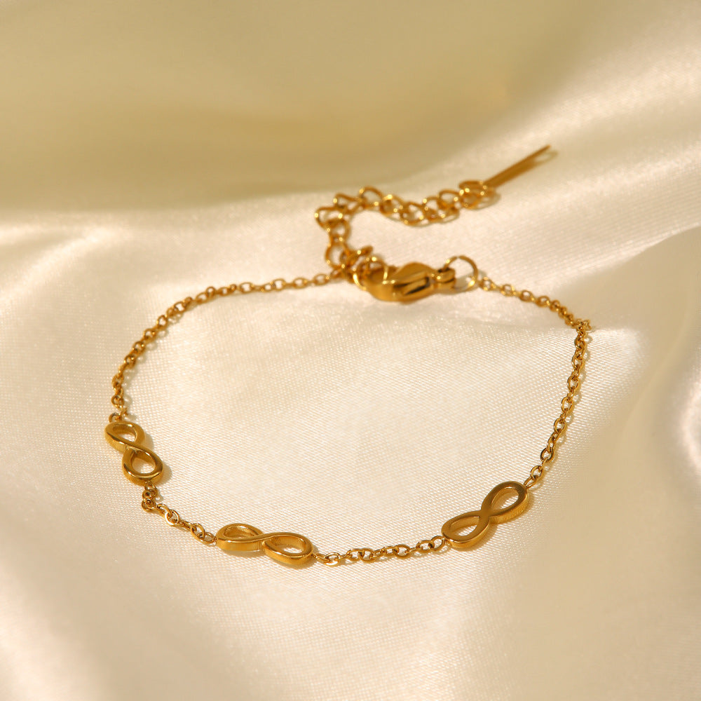 pulseira banhada a ouro #45