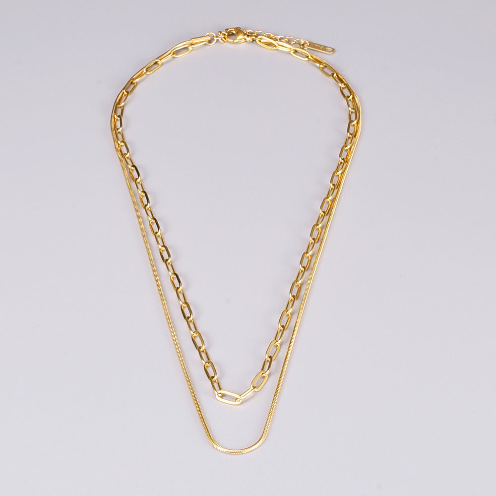 18k #25 plated necklace