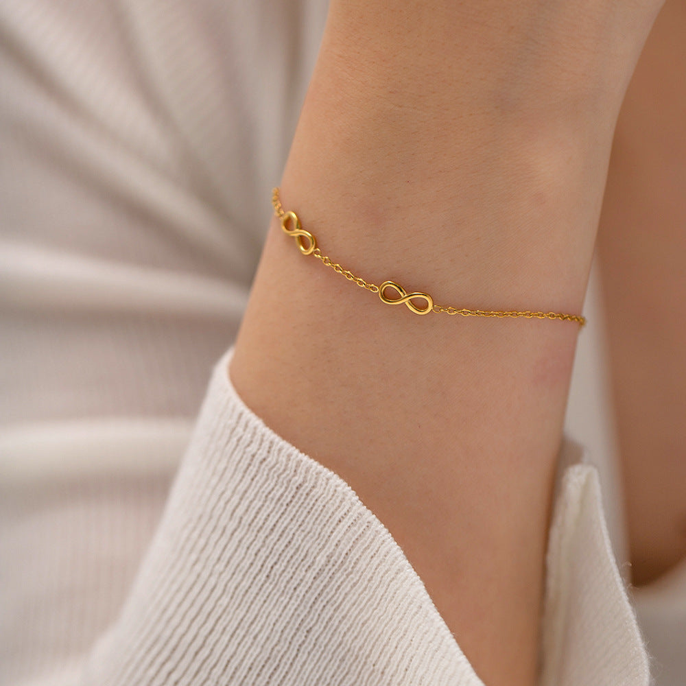 pulseira banhada a ouro #45