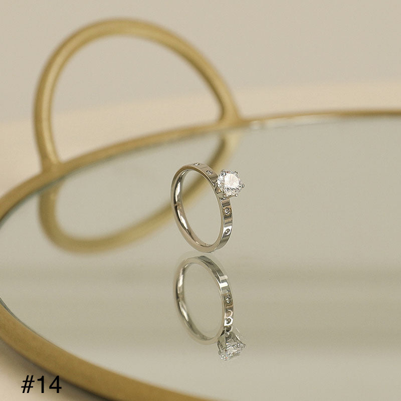 Anel aço inox #14