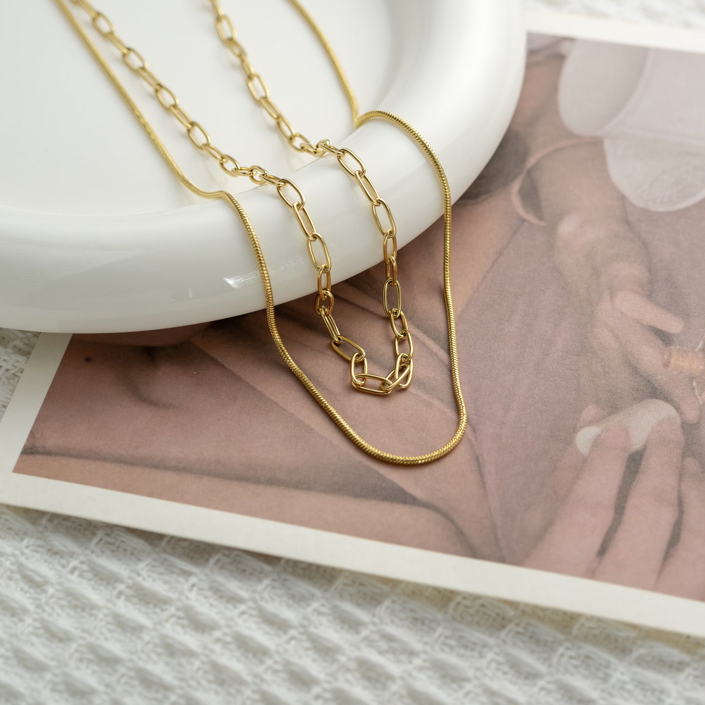 18k #25 plated necklace