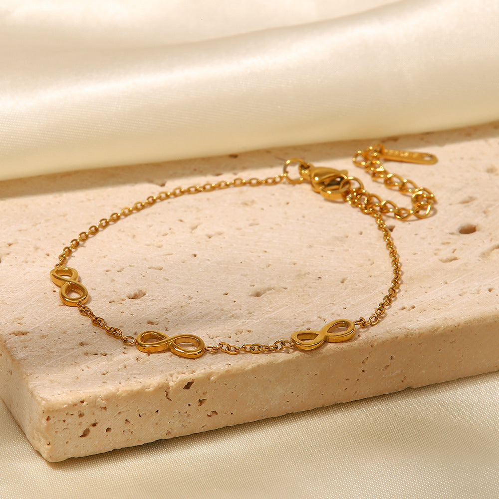 pulseira banhada a ouro #45