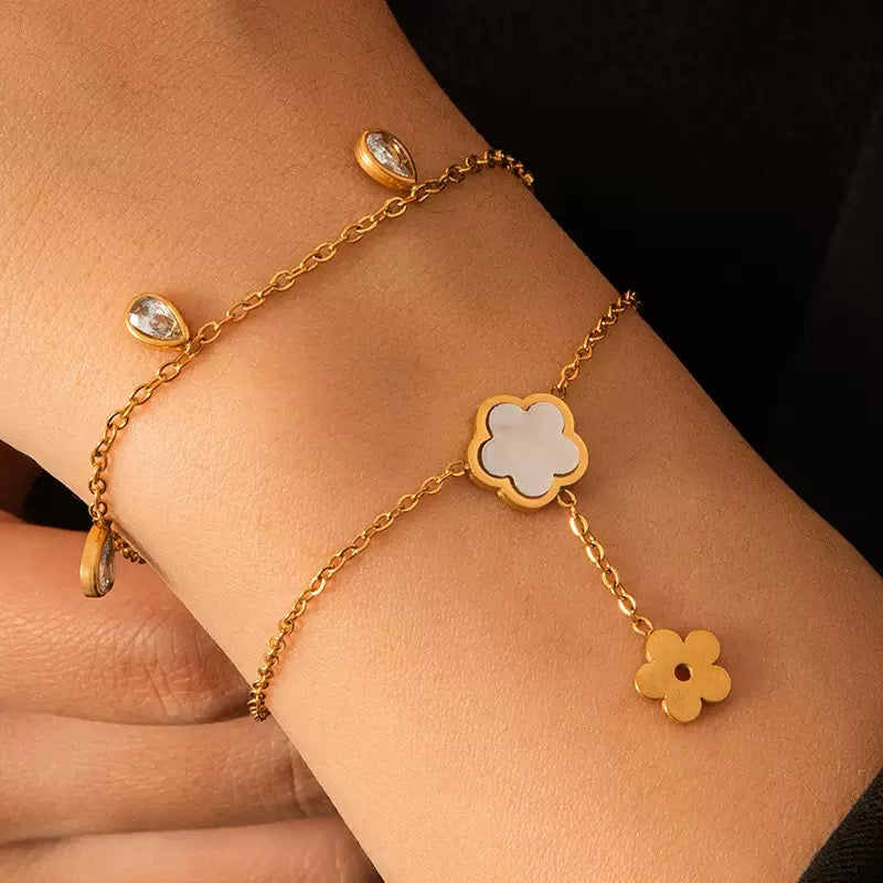 pulseira banhada a ouro #13