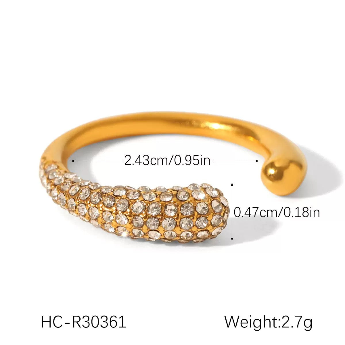 Anél de luxo leve #26