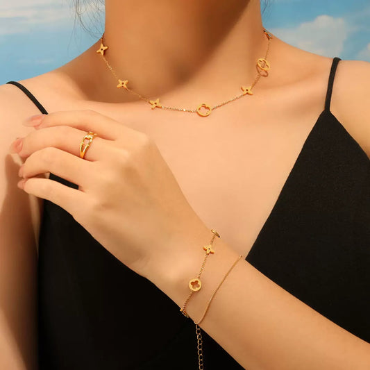 pulseira banhada a ouro #09