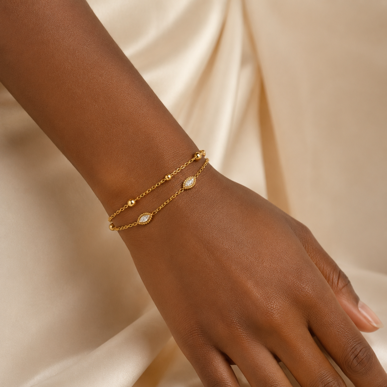 pulseira banhada a ouro #37
