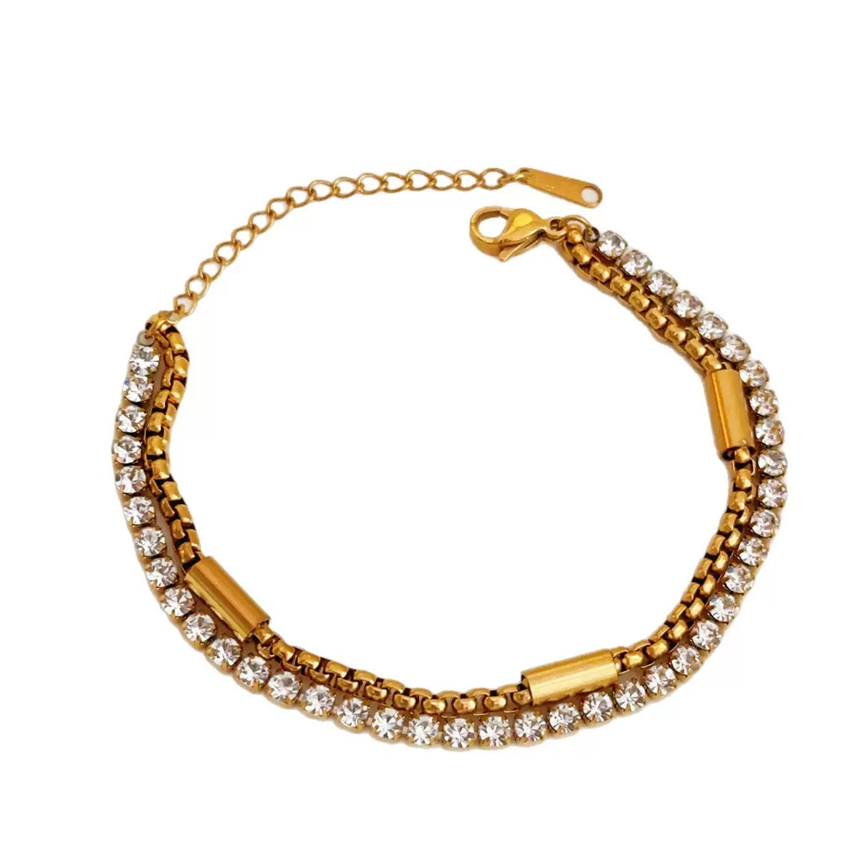 pulseira banhada a ouro #25