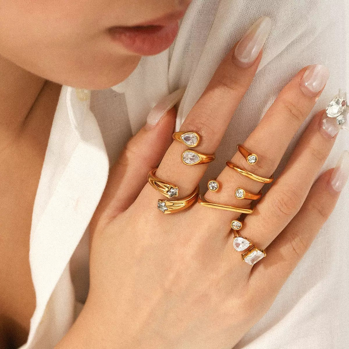 Anél de luxo leve #21