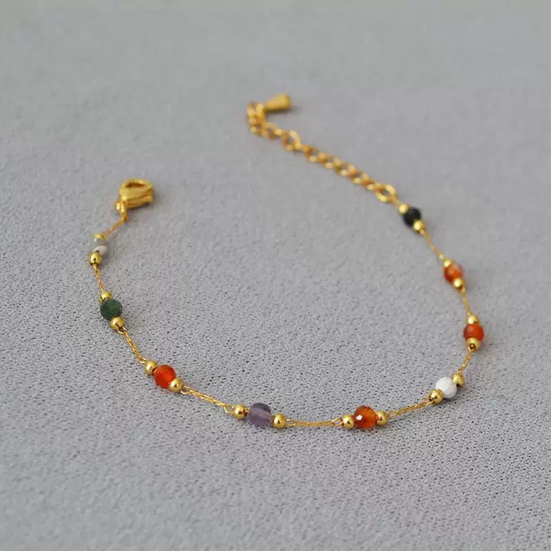 pulseira banhada a ouro #21