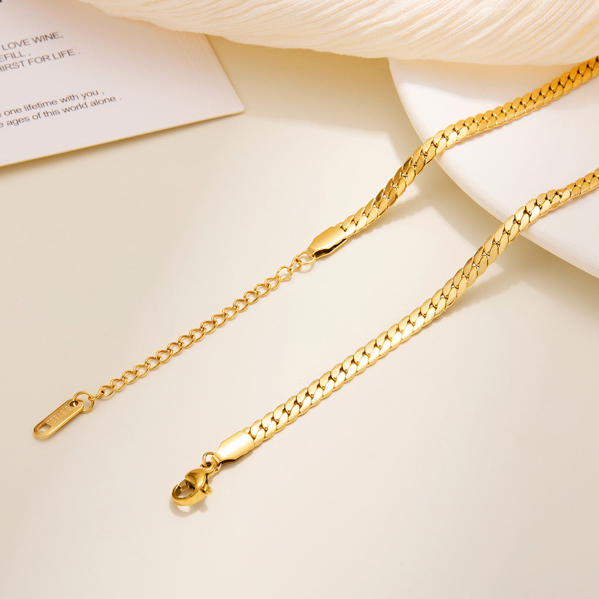 pulseira banhada a ouro #43