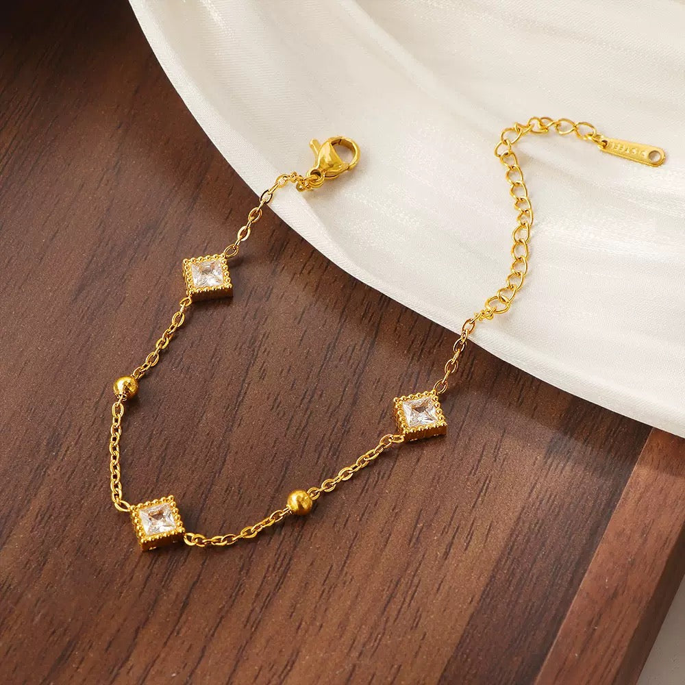 pulseira banhada a ouro #34