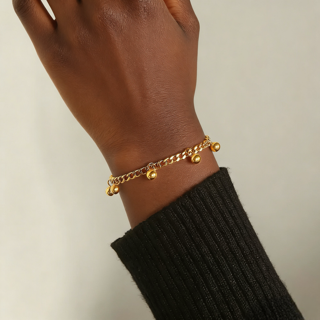 pulseira banhada a ouro #34