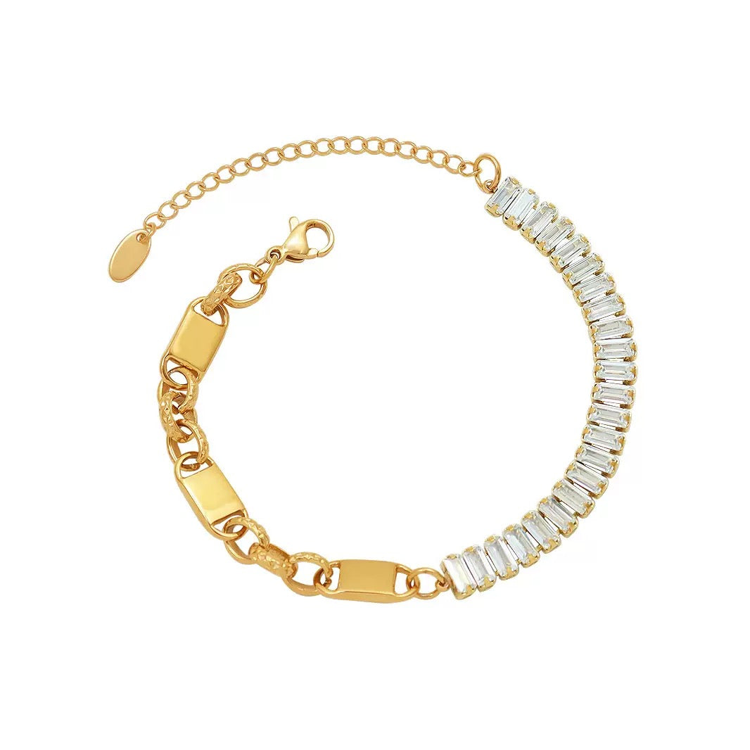 pulseira banhada a ouro #12