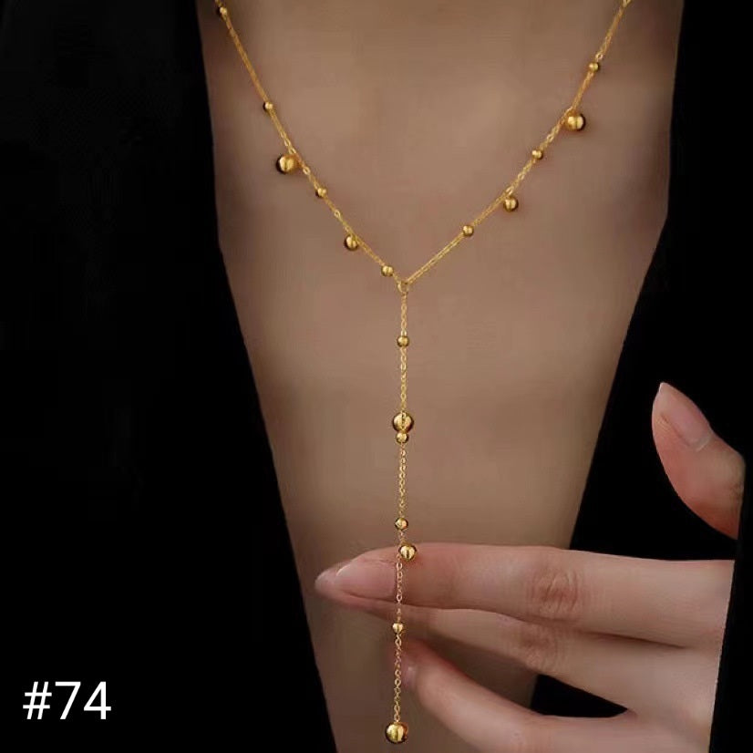 Gold plated necklace #74