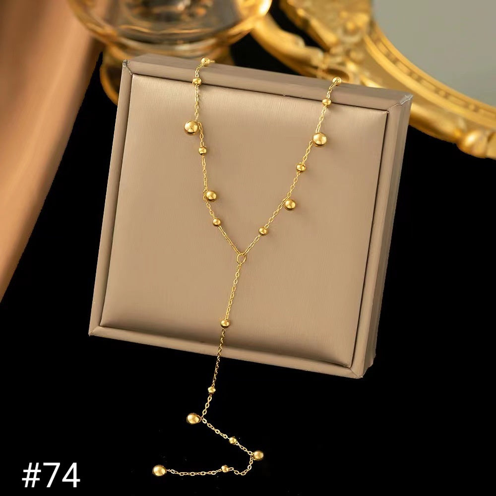 Gold plated necklace #74