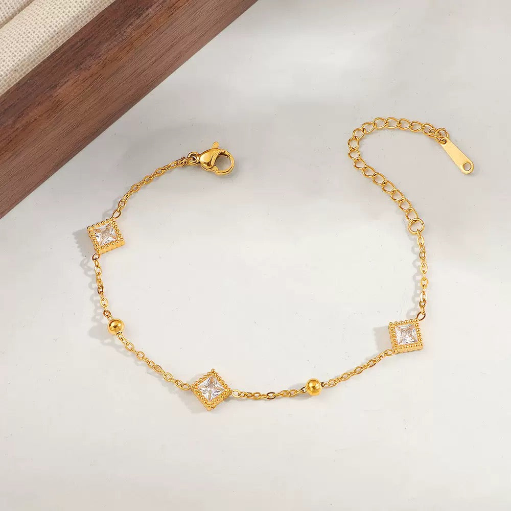 pulseira banhada a ouro #34
