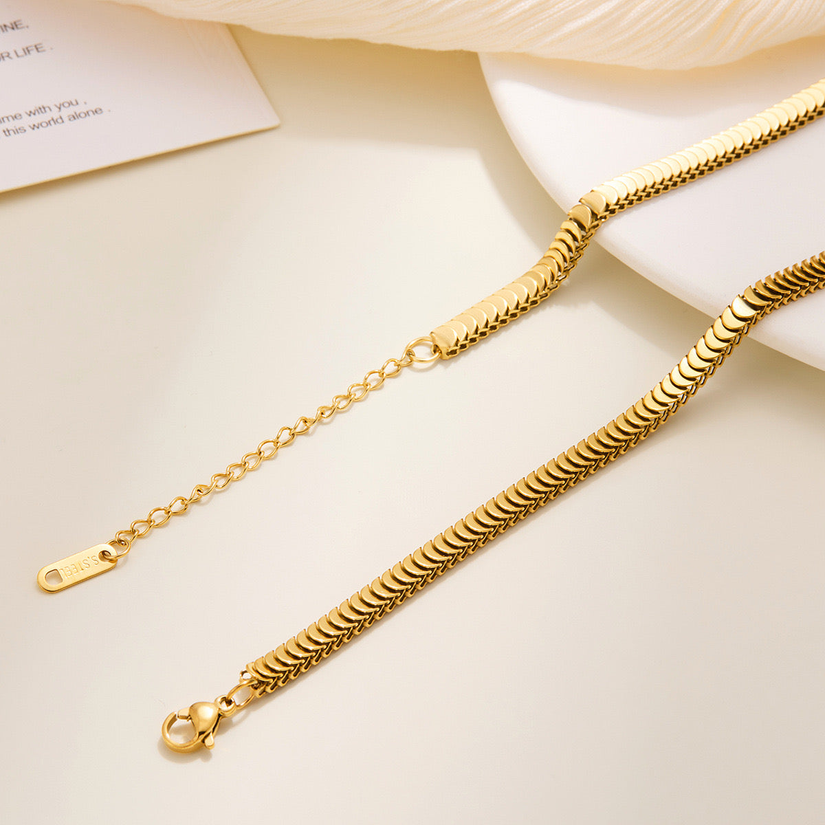 pulseira banhada a ouro #43