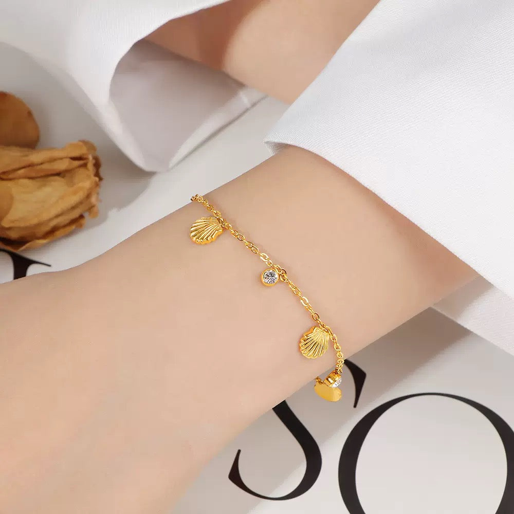 pulseira banhada a ouro #61