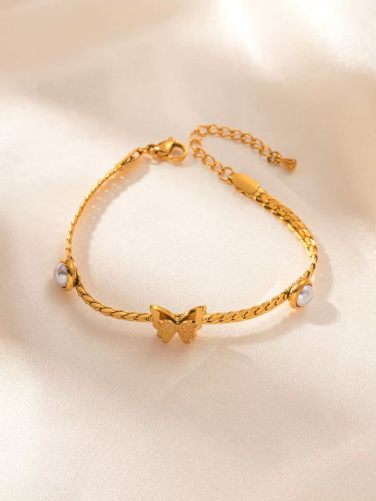 Pulseira banhada a ouro #55