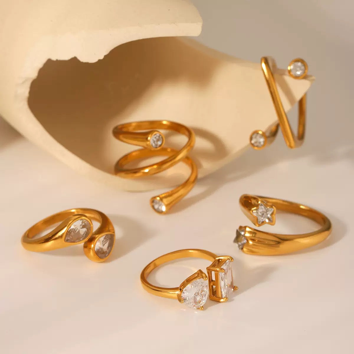 Anél de luxo leve #21