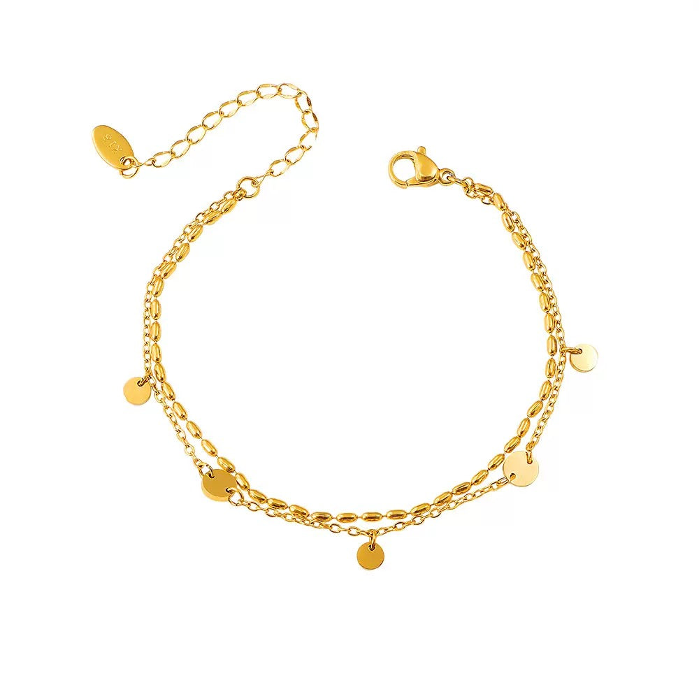 pulseira banhada a ouro #69