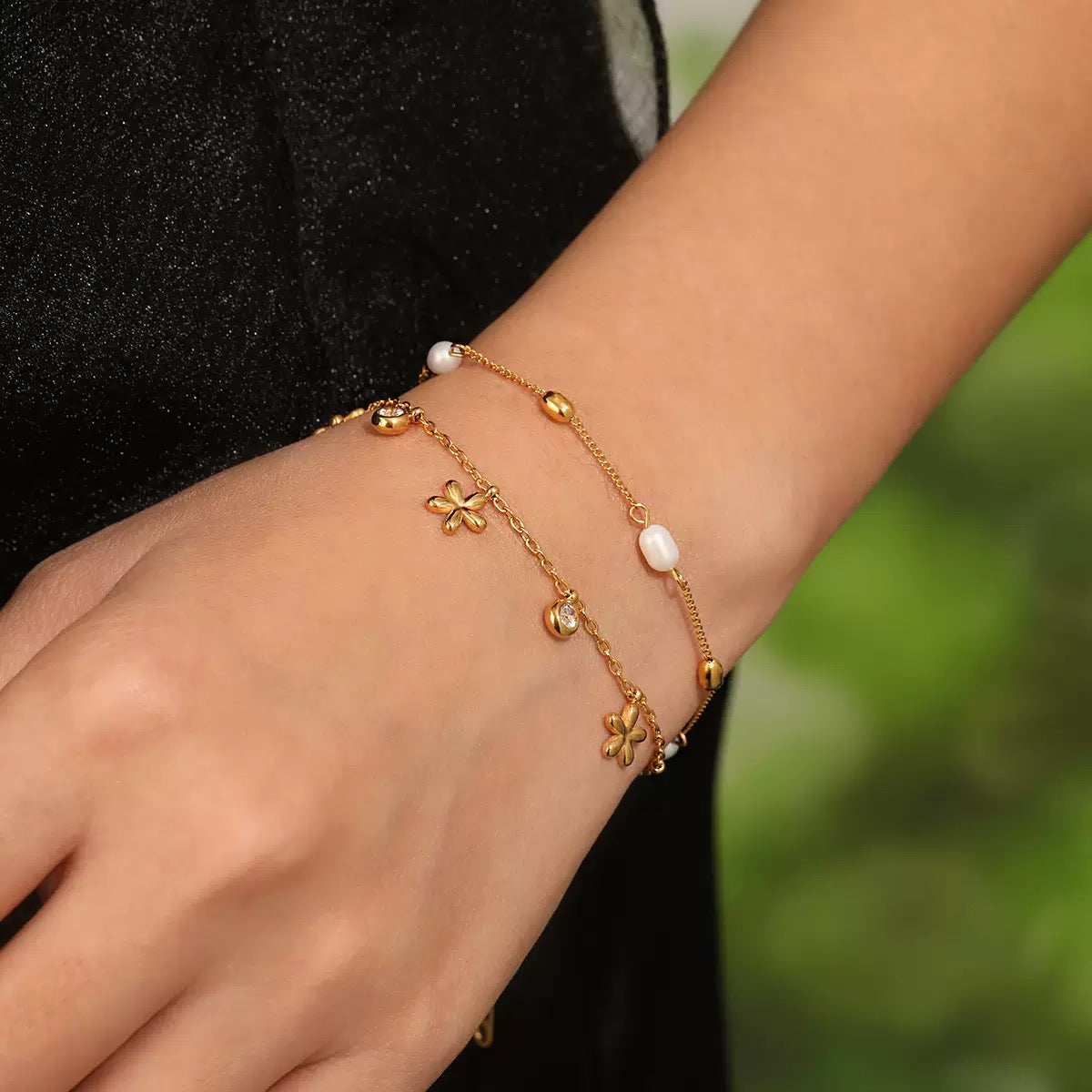 pulseira banhada a ouro #27