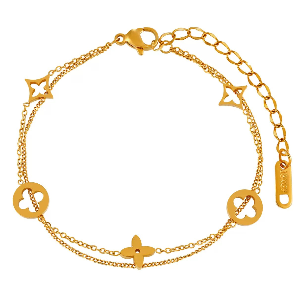 pulseira banhada a ouro #09