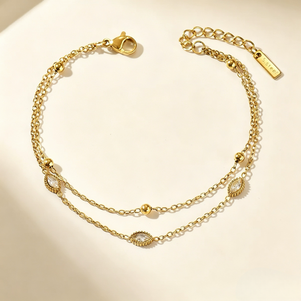 pulseira banhada a ouro #37