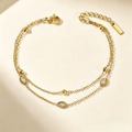 pulseira banhada a ouro #37