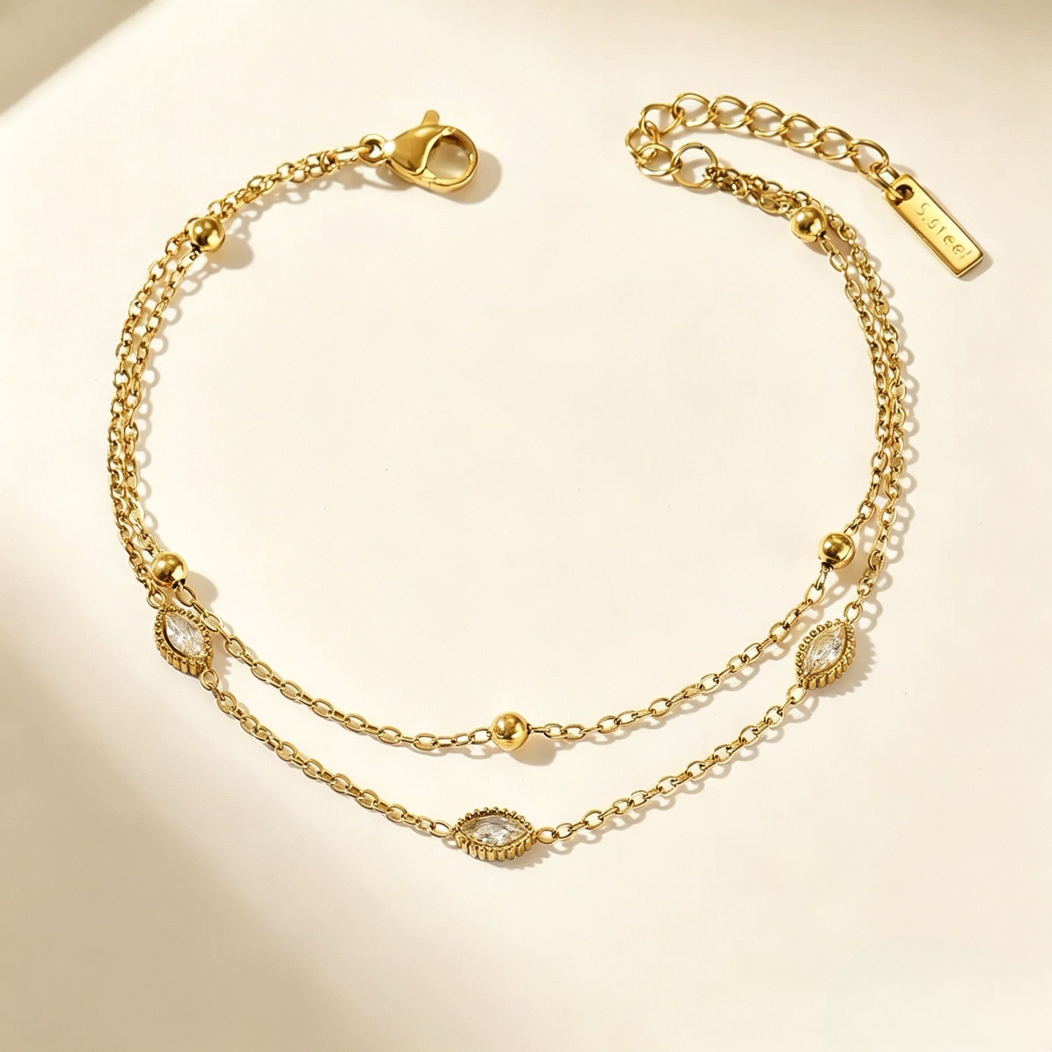 pulseira banhada a ouro #37