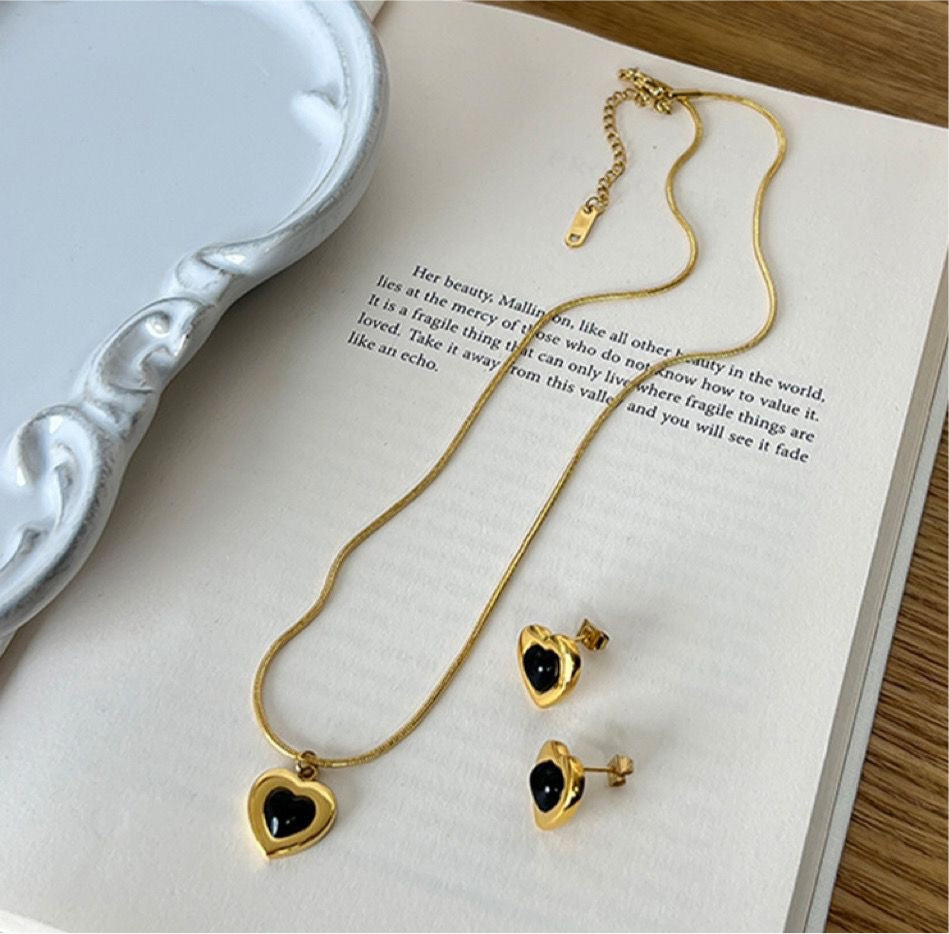 Earring and necklace set #02