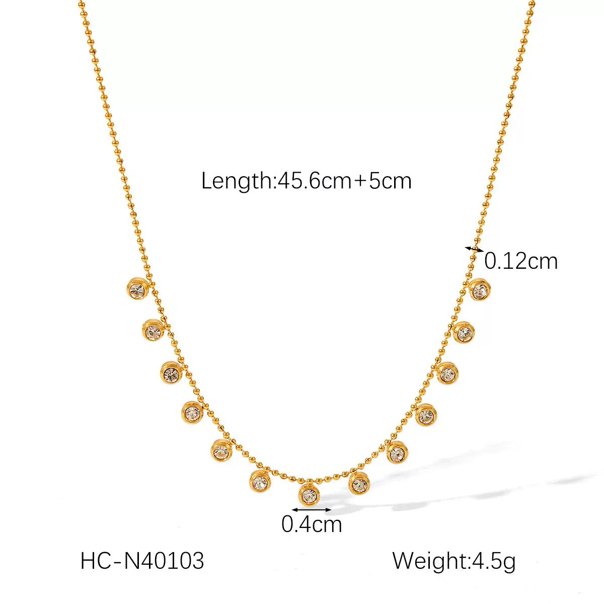 Colar banhado a ouro #39