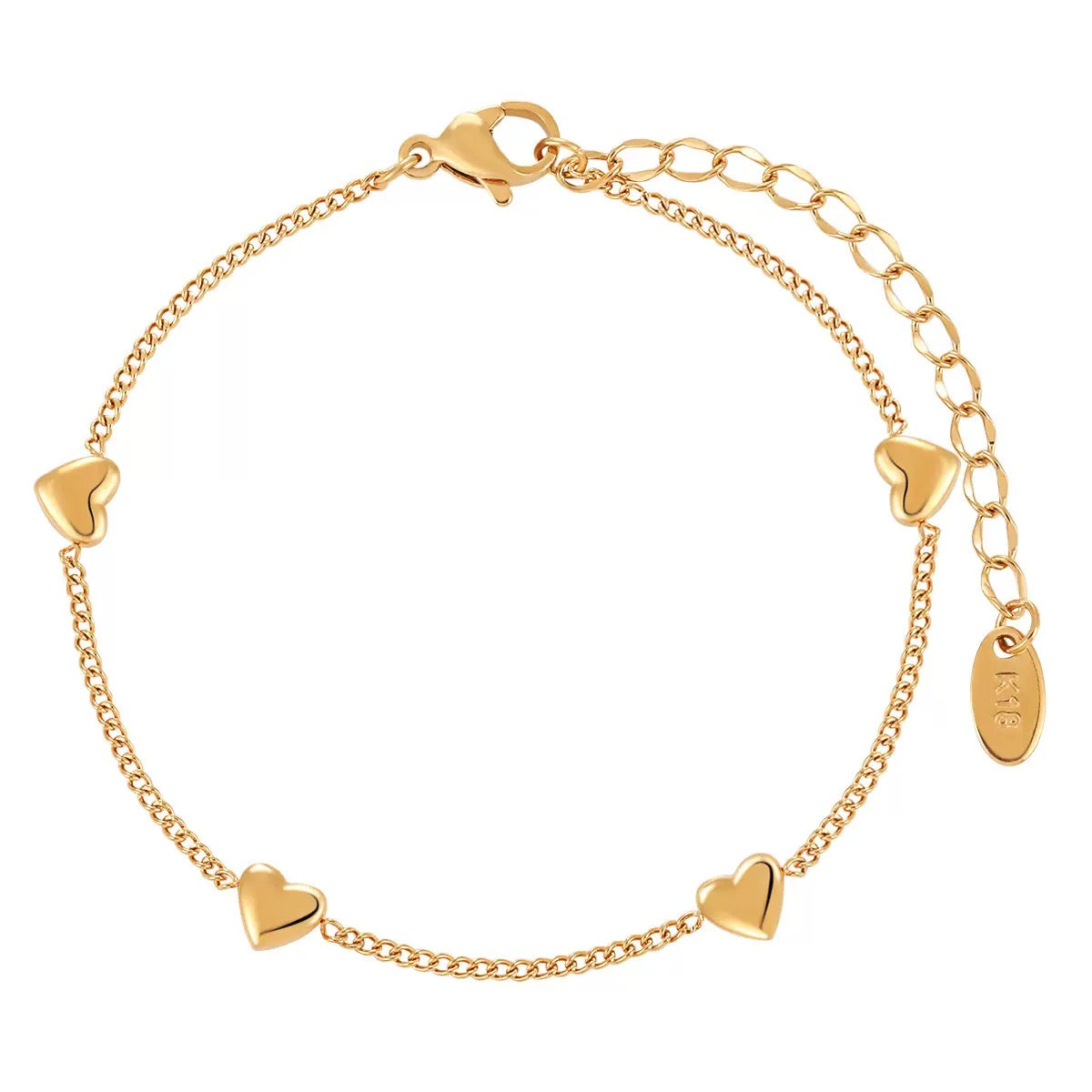 pulseira banhada a ouro #57