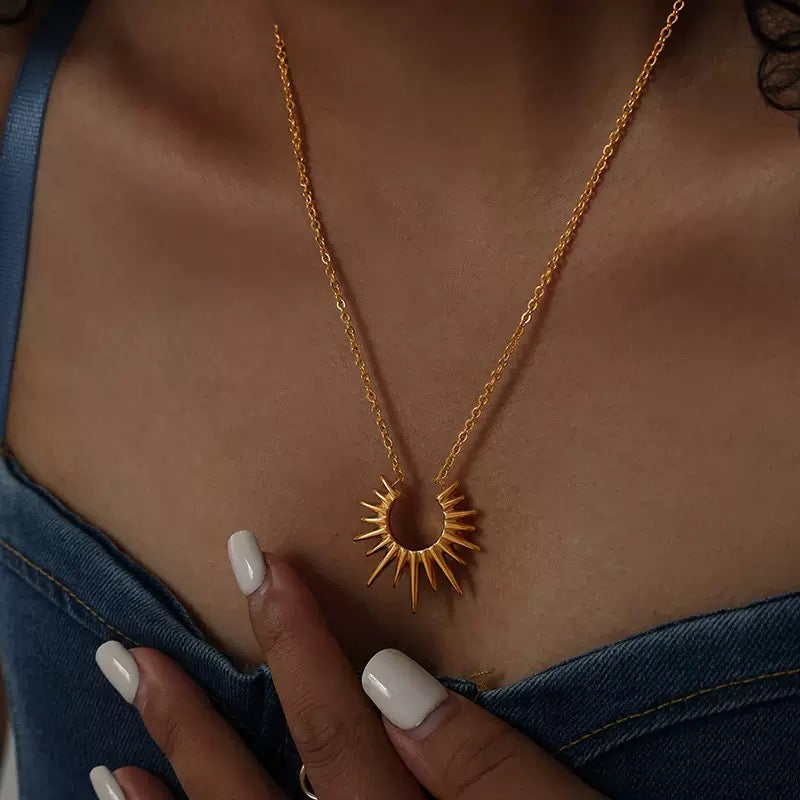 Gold plated necklace #73