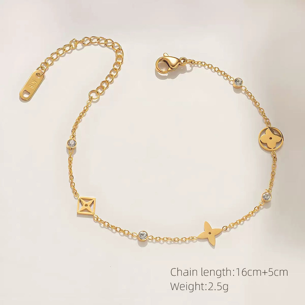 pulseira banhada a ouro #49