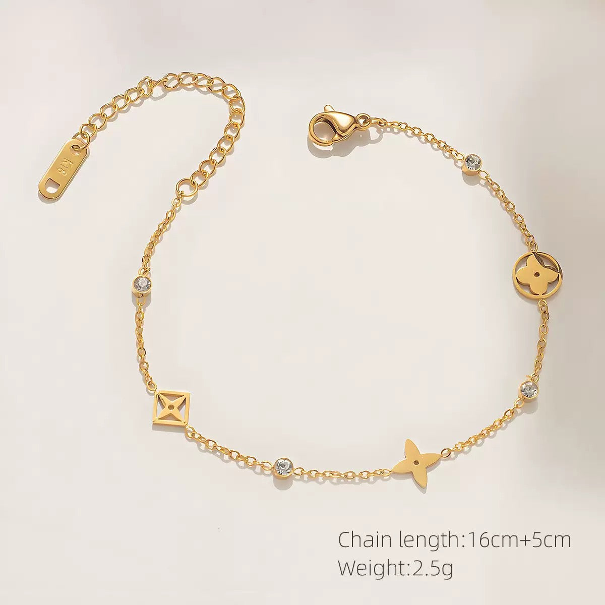 pulseira banhada a ouro #49